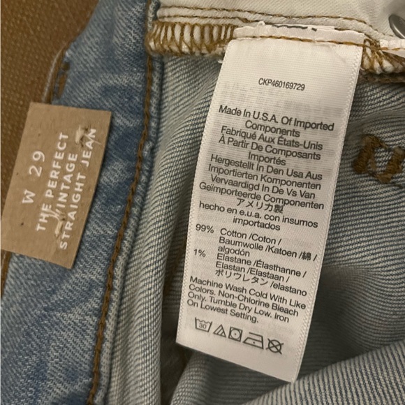 NWT Madewell Perfect Vintage Straight Jean Danby Wash Knee-Rip Edition ND515 - Picture 11 of 15